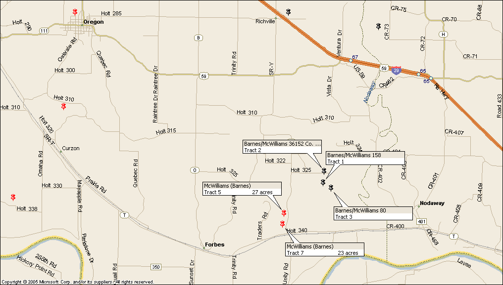 McWilliams (Barnes), Tract 7, Driving Map